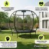 Trampolina ogrodowa dla dzieci HyperMotion - 244 cm 8FT - z drabinką i siatką wewnętrzną - do domu i ogrodu